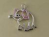 Cut out Enamel Elephant Charm