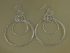 Diamond Cut Plain Hoop Earrings