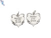 Mother of the Bride Heart Charm