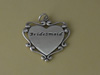 Filigree Bridemaid Heart Charm