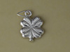 Silver Four Leaf Clover Charm