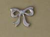 Silver Bow Charm