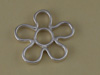 Silver Cutout Flower Pendant