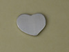 Silver Heart Stamping Blank