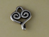 Small Swirly Heart Charm