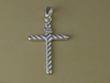 Rope Large Cross Charm or Pendant