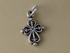 Small Heart Cross Charm