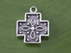 Square Dotted Design Cross Charm