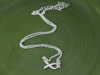 Sideways Awareness Ribbon Necklace