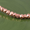 3.5mm Copper Faceted Square Beads