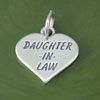Daughter in Law Heart Charm