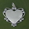 Large Engraveable Heart Charm