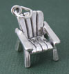 Silver Adirondack Chair Charm
