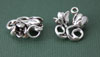 Silver Two Tulips Charm