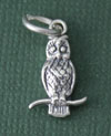 Sterling Silver Owl Charm
