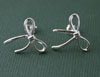 Sterling Silver Bow Stud Earrings