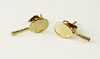 Gold Filled Tennis Racket Post Earrings
