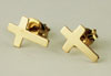 Gold Filled Cross Post Earrings