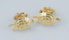 Gold Filled Turtle Earrings