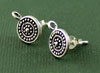 Antique Dotted Flat Earring Compenents