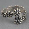 Daisy Sterling Silver Adjustable Ring