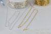 curve bar chain, gold filled, sterling silver, silver chains