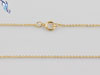 gold filled chain, flat cable chain, spring ring clasp, 1132f