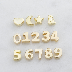 Number and Symbol Slide Pendant