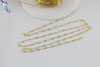 Gold Filled Crinkle Tube Chain