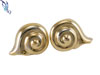Gold Filled Swirl Shell Earrings