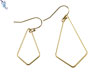 Gold Filled Kite Shape Hoop Earrings