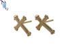 Gold Filled Cross Earrings