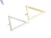 Open Triangular Stud Earrings