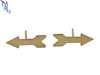 Gold Filled Arrow Earrings