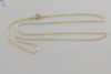 1.2mm Gold Filled Flat Cable Chain w/ Spring Ring