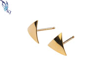Geometric Triangle Stud Earrings