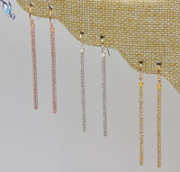 CZ Bar Earrings