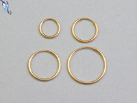 Gold Filled Endless Hoop Earrings