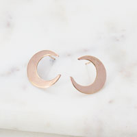 Crescent Moon C Earrings