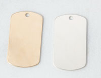 Large Dog Tag Stamping Blank