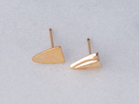 Gold Filled Shield Earrings