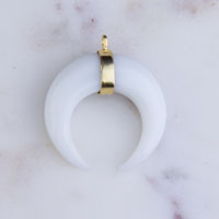 White Resin Horn