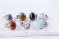Large Gemstone Oval Ring