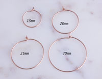 Rose Gold Filled Hoop Earrings