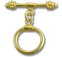 Vermeil Round Toggle