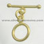 Plain Round Vermeil Toggle