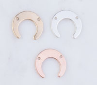 Small Crescent Moon Upside Down Link Connector