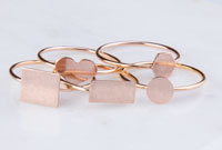 Geometric Shapes Band Ring