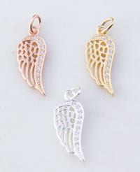 ​CZ Angel Wing Charm