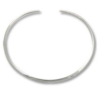 Round Flat Choker Open on Back